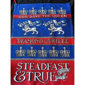 Queen Elizabeth II Diamond Jubilee Tea Towel 1952–2012 Emma Bridgewater 18x26